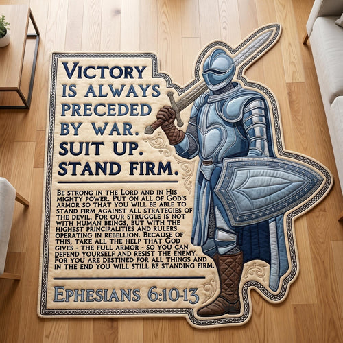Full Armor Of God Custom Shape Area Rug GFTOMA12695