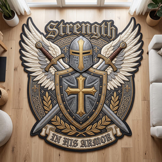 Full Armor Of God Custom Shape Area Rug GFTOMA12698
