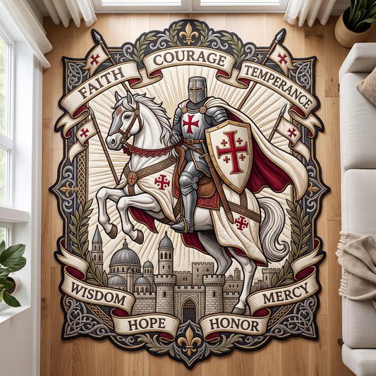 Full Armor Of God Custom Shape Area Rug GFTOMA12699