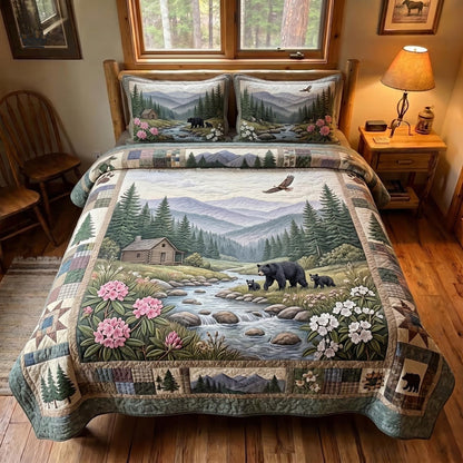 Great Smoky Mountains 3-Piece Quilted Bedding Set GFTOMA12731