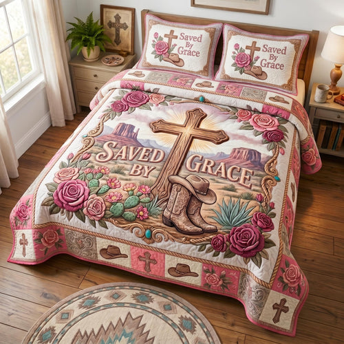 Faith Ranch 3-Piece Quilted Bedding Set GFTOMA12740