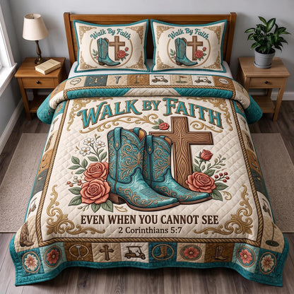Faith Frontier 3-Piece Quilted Bedding Set GFTOMA12742