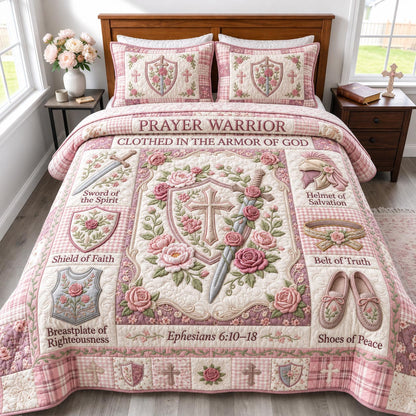 Full Armor Of God 3-Piece Quilted Bedding Set GFTOMA12747