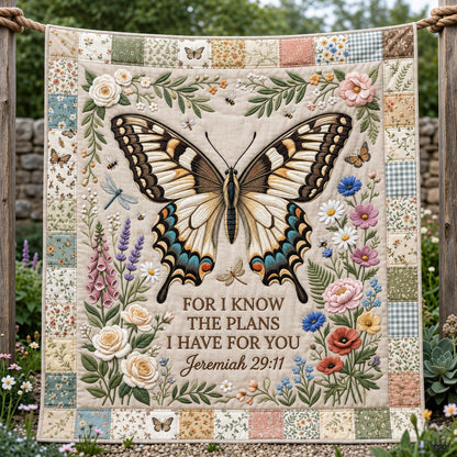 Floral Bible Quilted Blanket GFTOMA12795