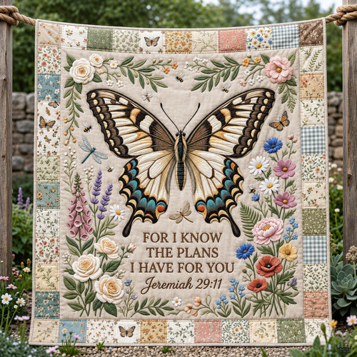 Floral Bible Quilted Blanket GFTOMA12795