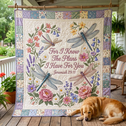 Floral Bible Quilted Blanket GFTOMA12797