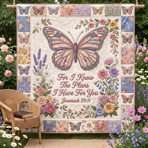 Floral Bible Quilted Blanket GFTOMA12798