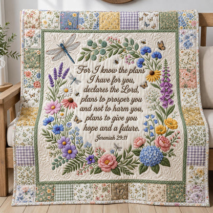 Floral Bible Quilted Blanket GFTOMA12800