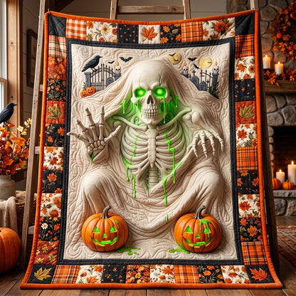 Skeleton Vibes Quilted Blanket GFTOMA12831