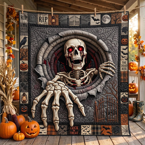 Skeleton Spirit Quilted Blanket GFTOMA12832