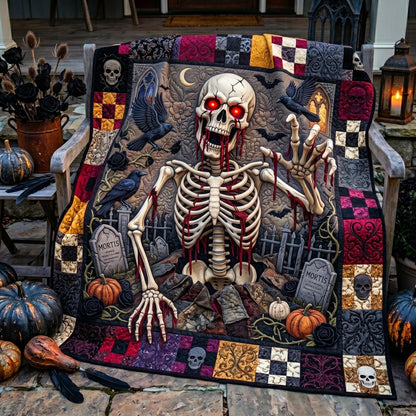 Skeleton Dreams Quilted Blanket GFTOMA12836