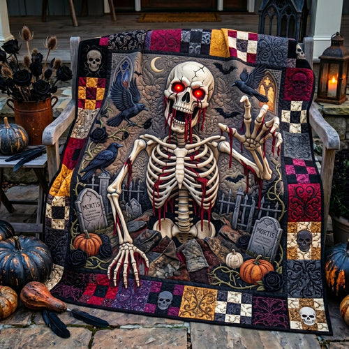 Skeleton Dreams Quilted Blanket GFTOMA12836
