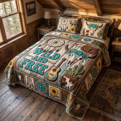Cowboy Faith 3-Piece Quilted Bedding Set GFTOMA12850