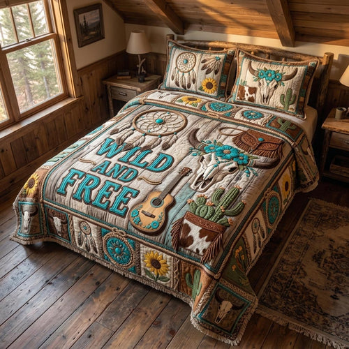 Cowboy Faith 3-Piece Quilted Bedding Set GFTOMA12850