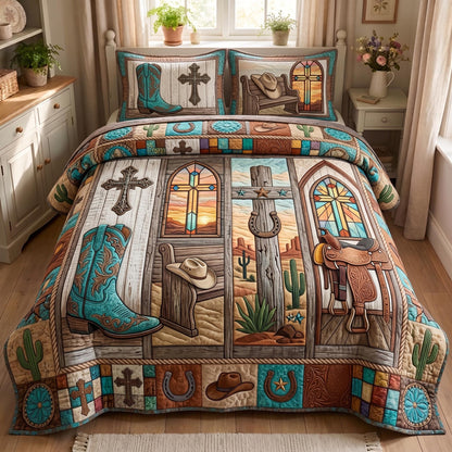 Western Grace 3-Piece Quilted Bedding Set GFTOMA12852
