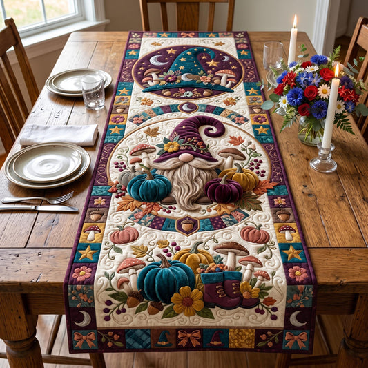 Harvest Gnome Quilted Table Runner GFTOMA12862