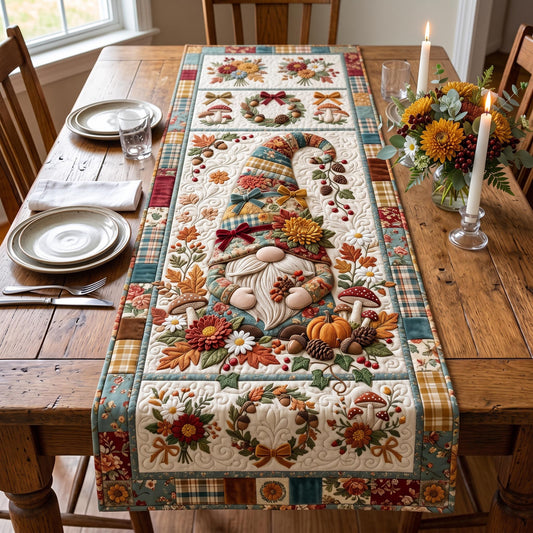 Cozy Gnome Quilted Table Runner GFTOMA12864