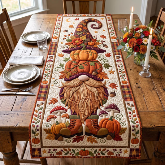 Fall Gnome Quilted Table Runner GFTOMA12866
