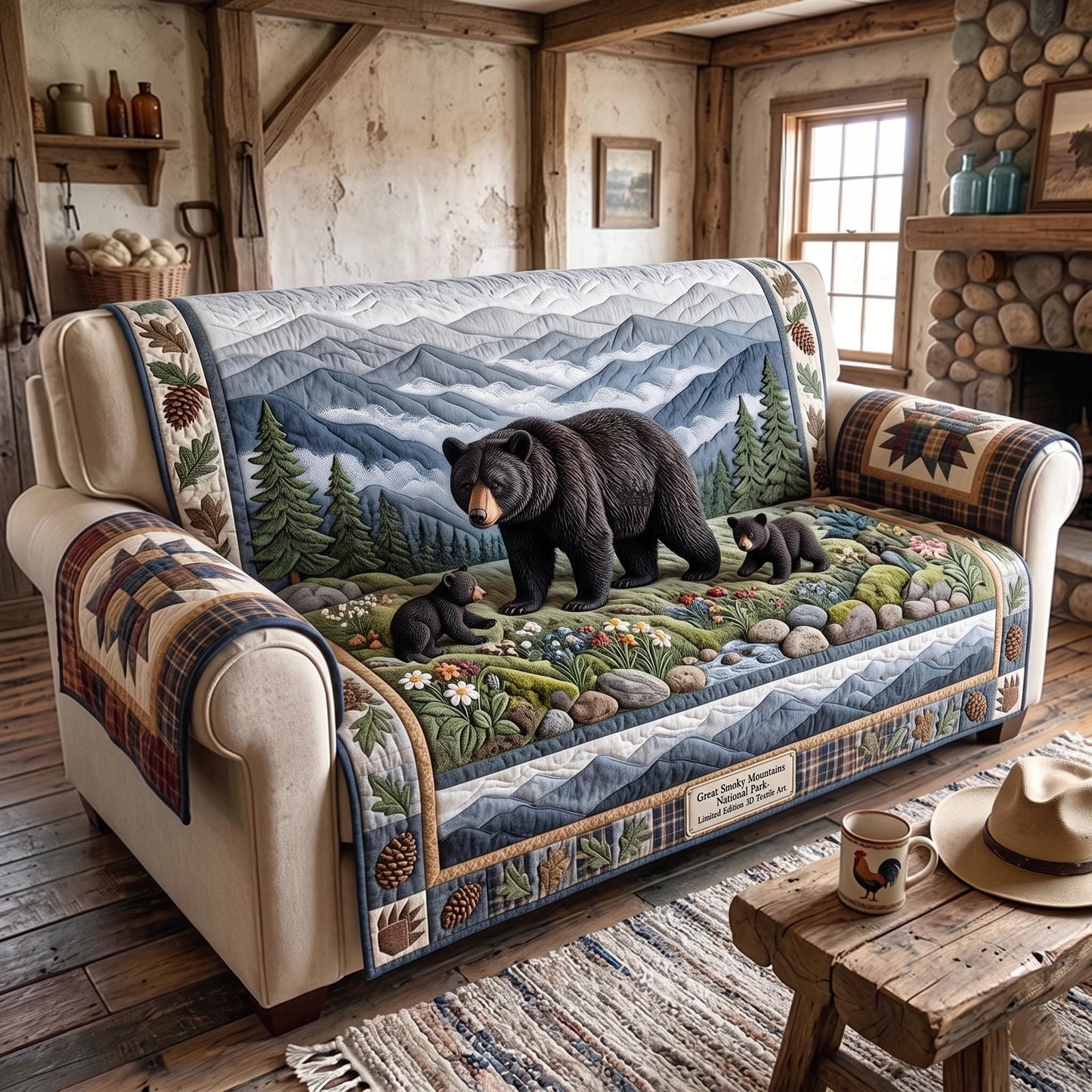 Great Smoky Mountains Quilted Sofa Cover GFTOMA12892