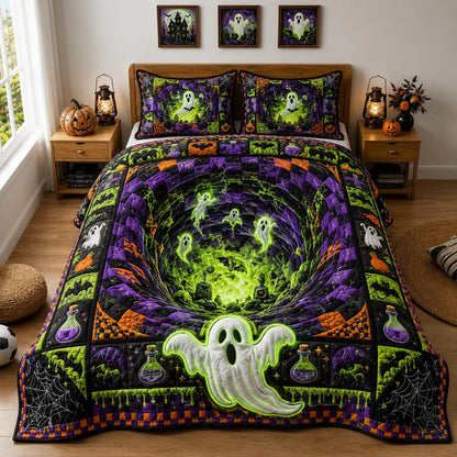 Nightmare Hollow 3-Piece Quilted Bedding Set GFTOMA12939