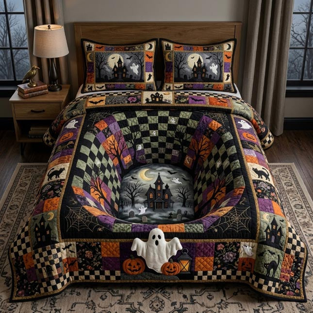 Spooky Dreams 3-Piece Quilted Bedding Set GFTOMA12941