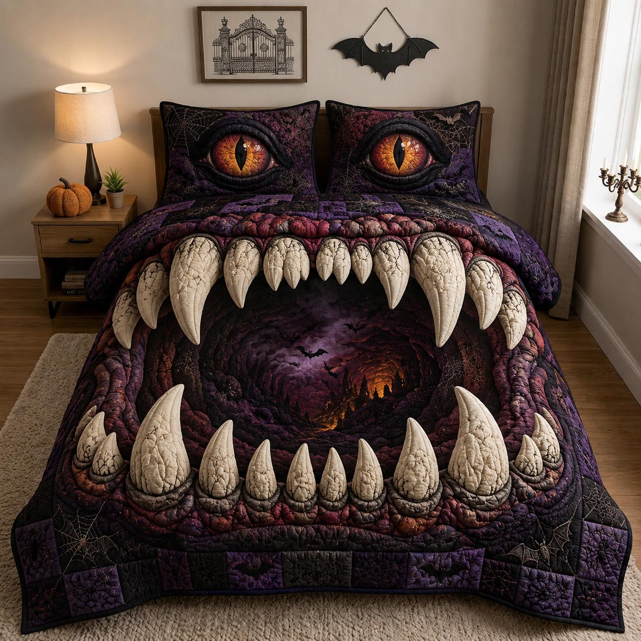 Phantom Hollow 3-Piece Quilted Bedding Set GFTOMA12944