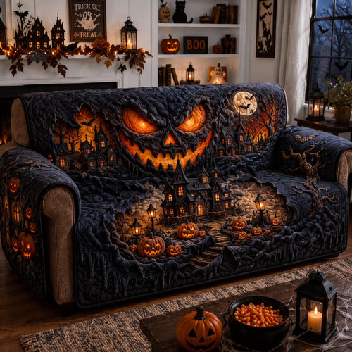 Midnight Haunt Quilted Sofa Cover GFTOMA13023