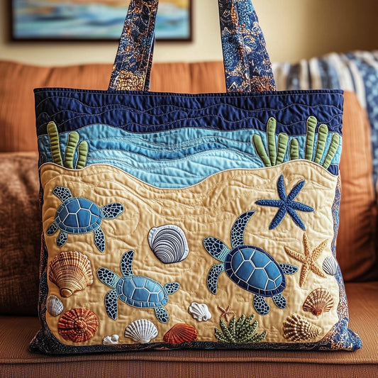 Sea Turtle Quilted Tote Bag GFTOMA1303