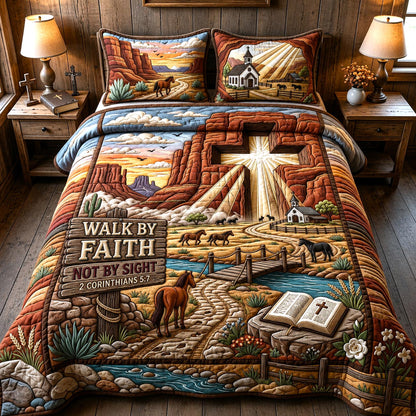 Western Grace 3-Piece Quilted Bedding Set GFTOMA13055
