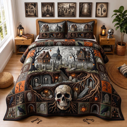 Ghost Town 3-Piece Quilted Bedding Set GFTOMA13074