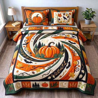 Fall Vibes 3-Piece Quilted Bedding Set GFTOMA13107