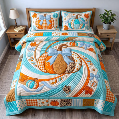 Autumn Charm 3-Piece Quilted Bedding Set GFTOMA13110