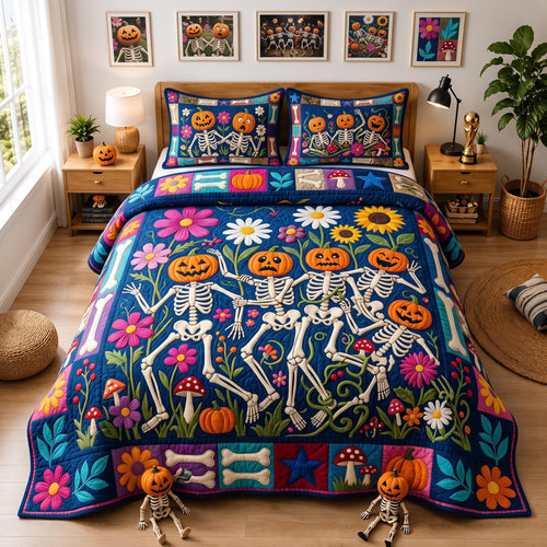 Autumn Pop 3-Piece Quilted Bedding Set GFTOMA13117
