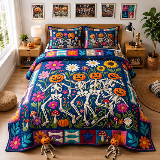 Autumn Pop 3-Piece Quilted Bedding Set GFTOMA13117