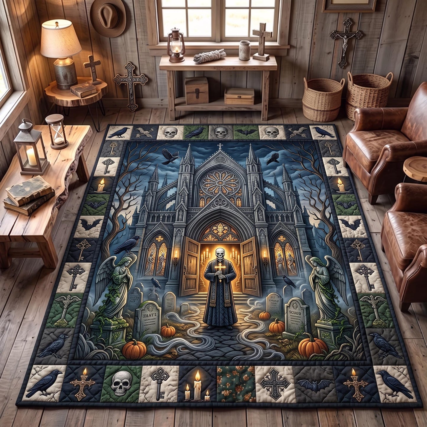 Skeleton Spirit Area Rug GFTOMA13125