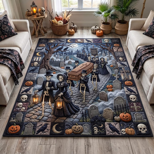Midnight Skeleton Area Rug GFTOMA13129