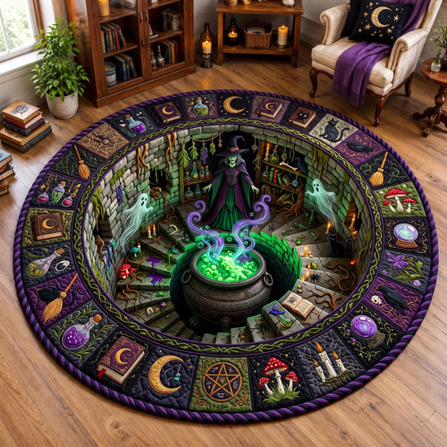 Haunted Stairway Quilted Round Mat GFTOMA13136