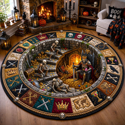 Ghostly Stairway Quilted Round Mat GFTOMA13137