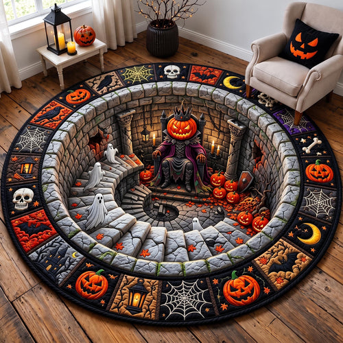 Midnight Stairway Quilted Round Mat GFTOMA13139