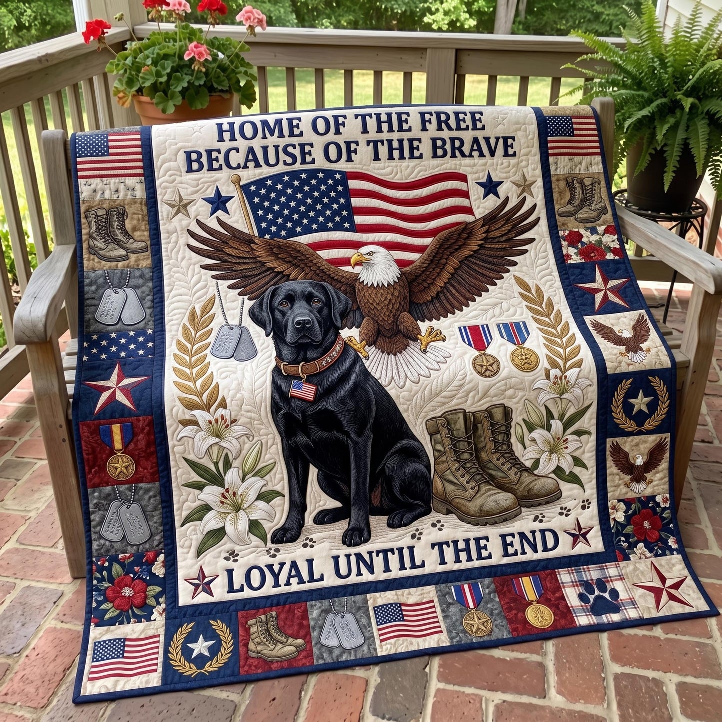 Labrador Spirit Quilted Blanket GFTOMA13162