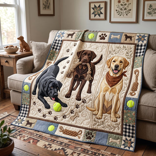 Labrador Bliss Quilted Blanket GFTOMA13164