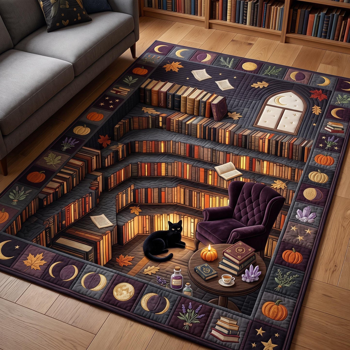 Hidden Library Area Rug GFTOMA13203