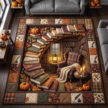 Library Stairway Area Rug GFTOMA13207