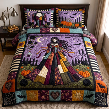 Midnight Queen 3-Piece Quilted Bedding Set GFTOMA13208