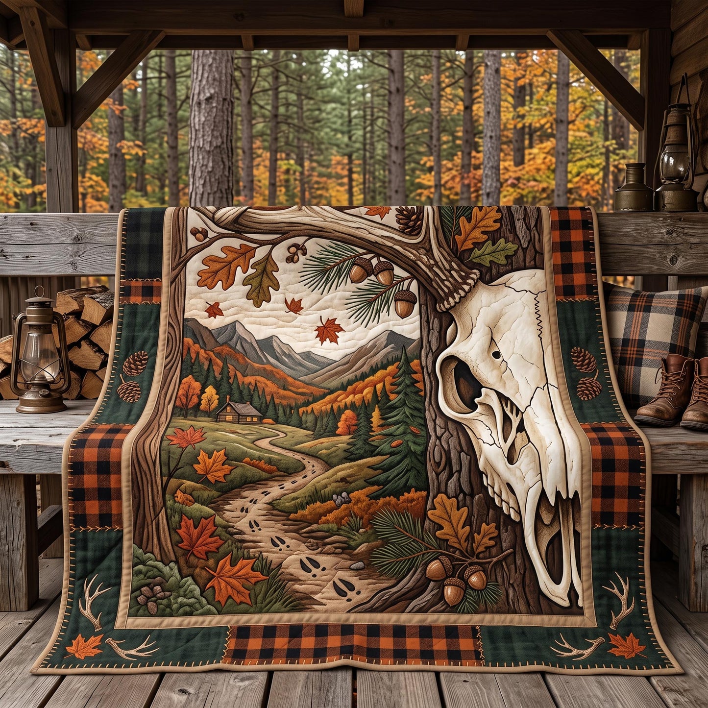 Woodland Trail Quilted Blanket GFTOMA13236