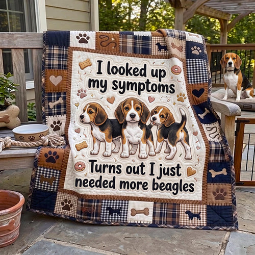 Beagle Therapy Quilted Blanket GFTOMA13241