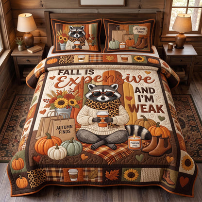 Fall Mood 3-Piece Quilted Bedding Set GFTOMA13303