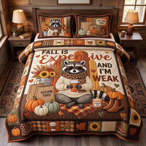 Fall Mood 3-Piece Quilted Bedding Set GFTOMA13303
