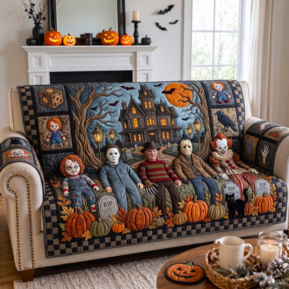 Horror Reunion Quilted Sofa Cover GFTOMA13328
