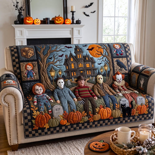 Horror Reunion Quilted Sofa Cover GFTOMA13328